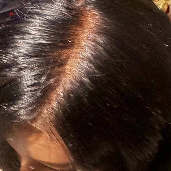 Black Virgin Hair Wig. 100% human hair 26”, 200 density, 13 x 6 lace - Picture 3 of 8